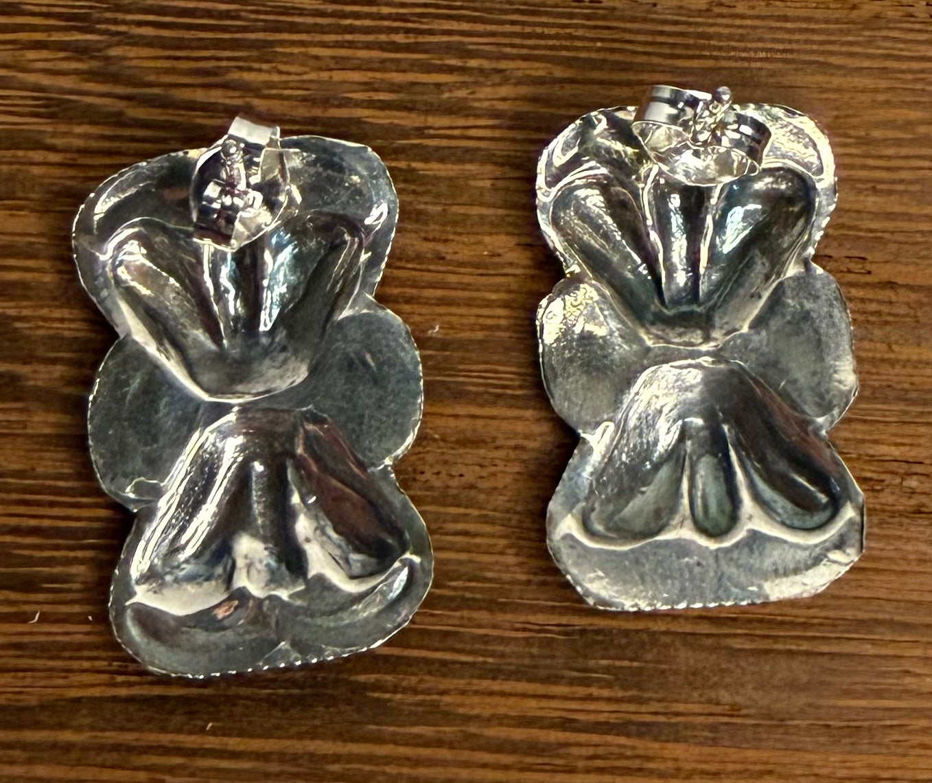 Navajo Handmade Silver Earrings by Joan Begay