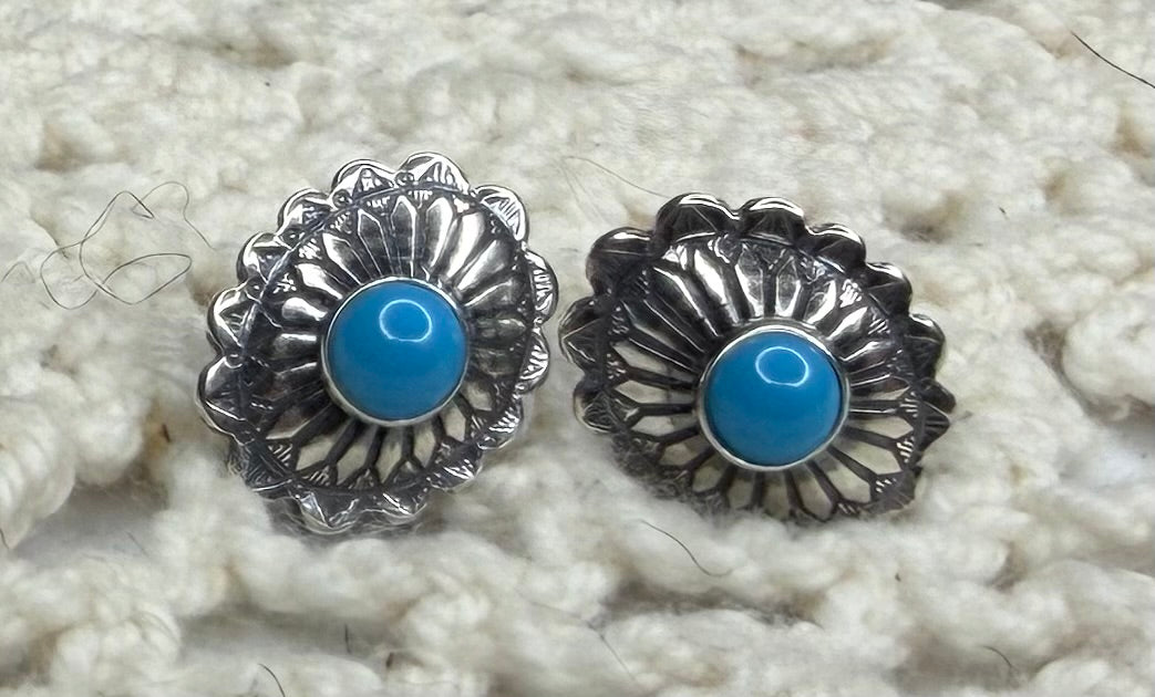 Sterling Silver Kingman Earrings Style 2
