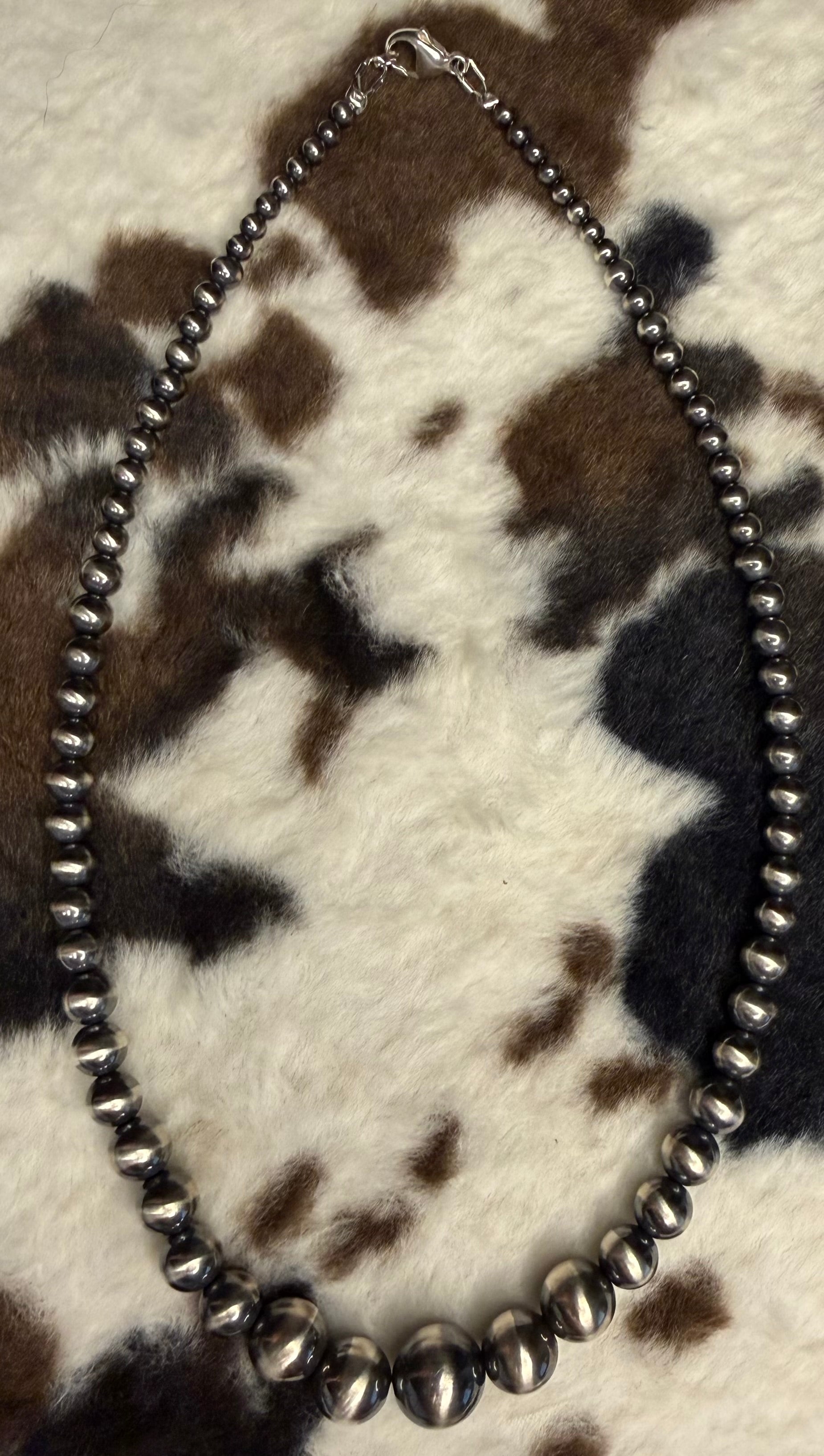 Machine Made Graduated Pearl Necklace