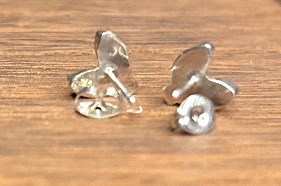 Zuni Handmade Rabbit ear stud earrings