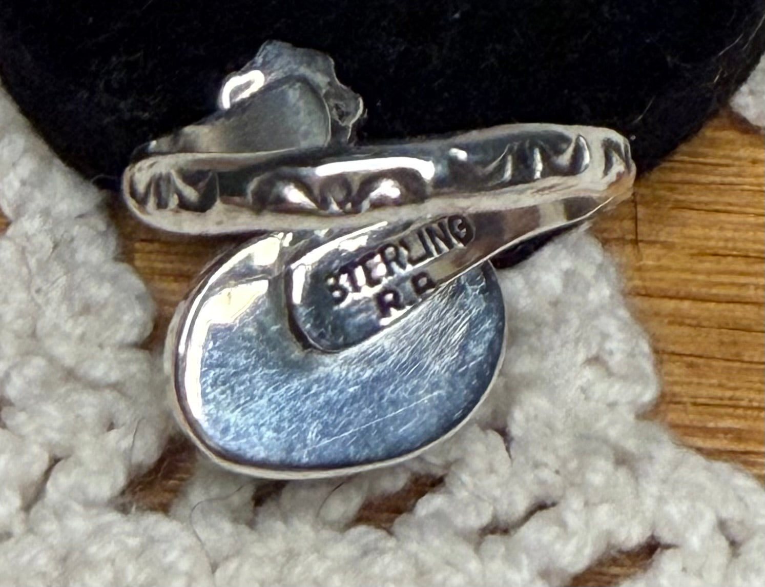 Navajo Adjustable Palomino Turquoise Ring By Renell Perry Chaco