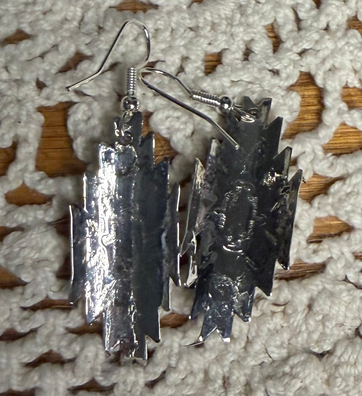 Navajo Made Kingman Turquoise Earrings by Florence Tahoe