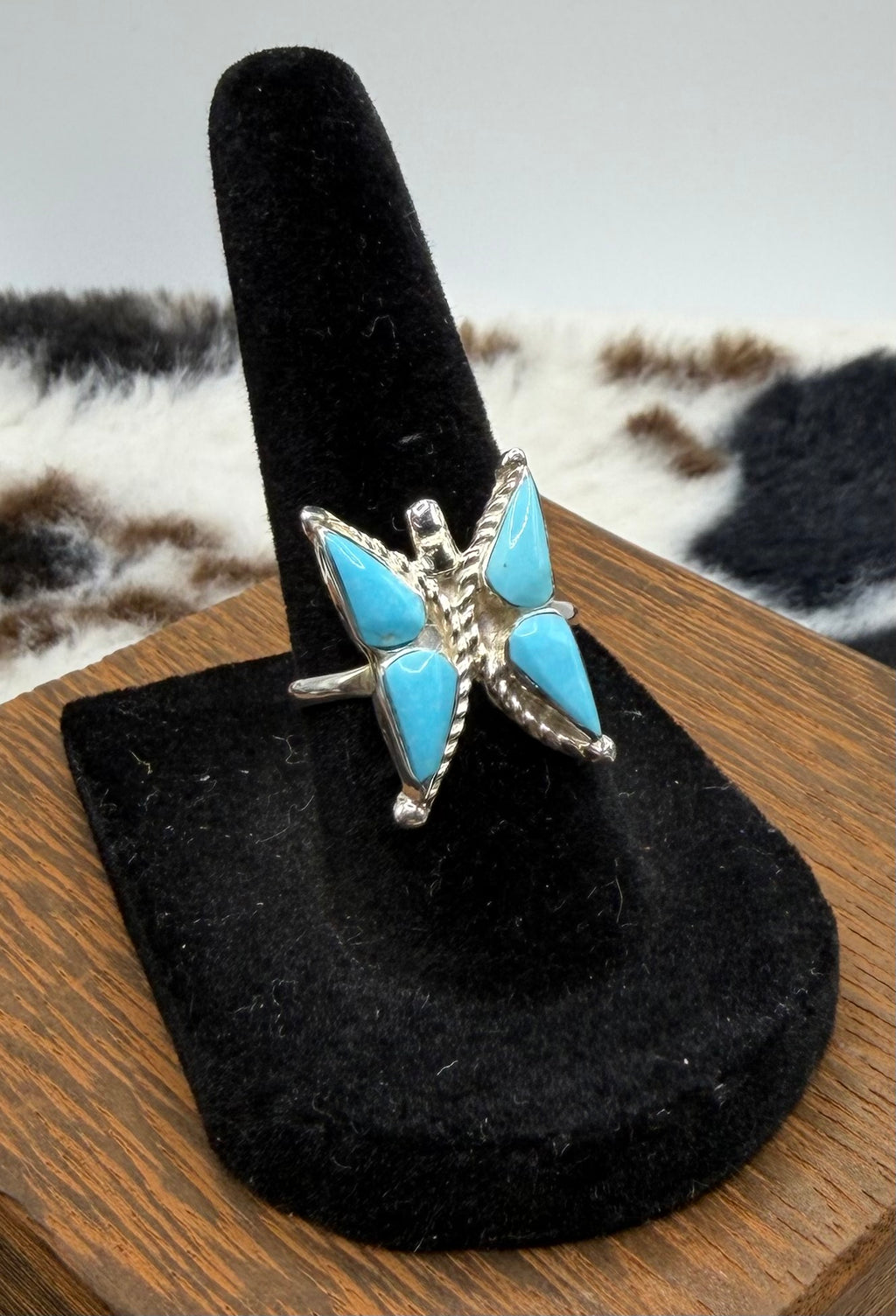 Zuni Handmade Turquoise Rings by Joanna Cooyate