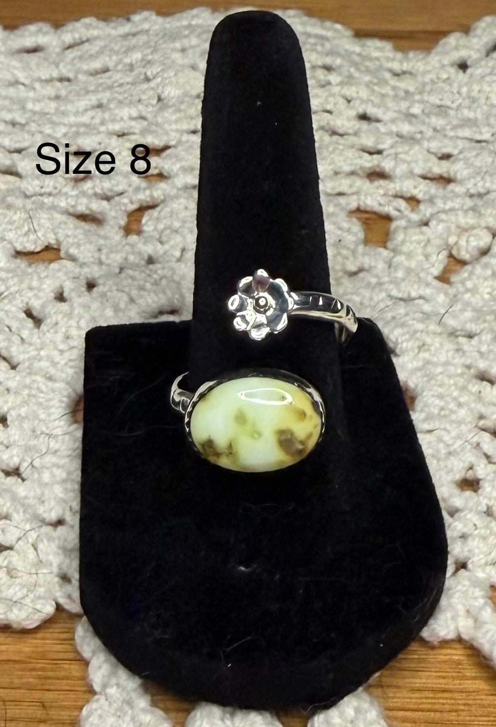 Navajo Adjustable Palomino Turquoise Ring By Renell Perry Chaco