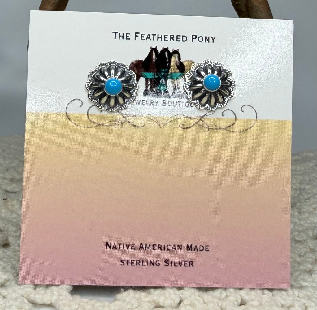 Sterling Silver Kingman Earrings Style 3