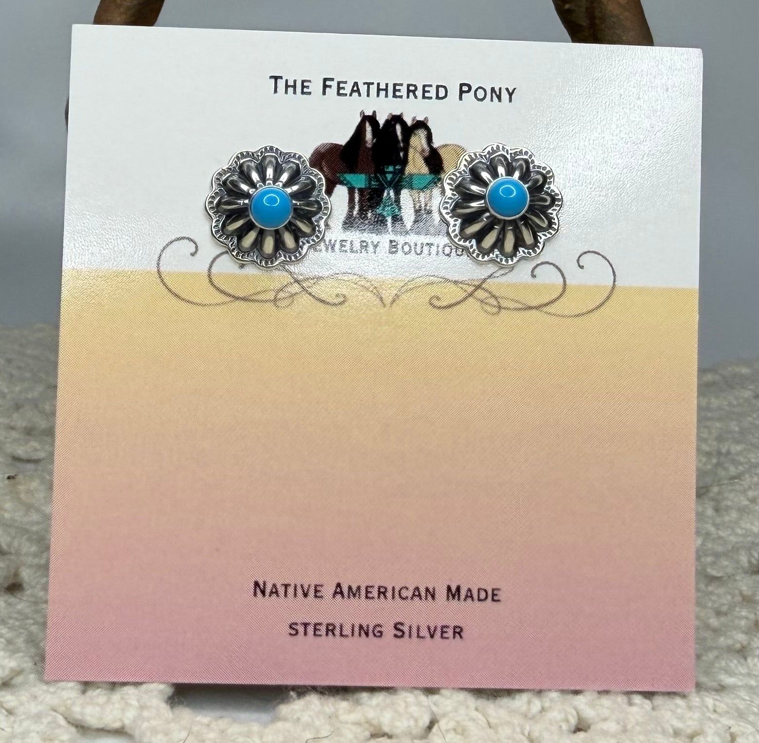 Sterling Silver Kingman Earrings Style 3