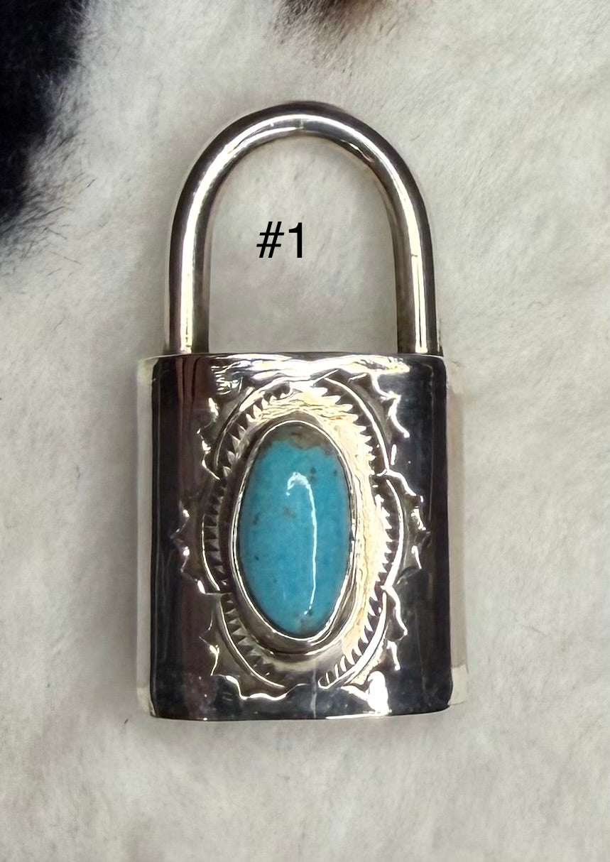 Navajo Made Locket Pendants by Eugene Gruber