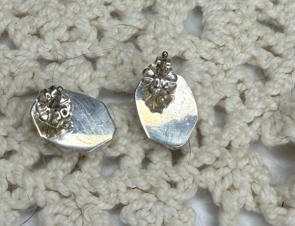 Zuni Opal Cluster Earrings by Swain Charley