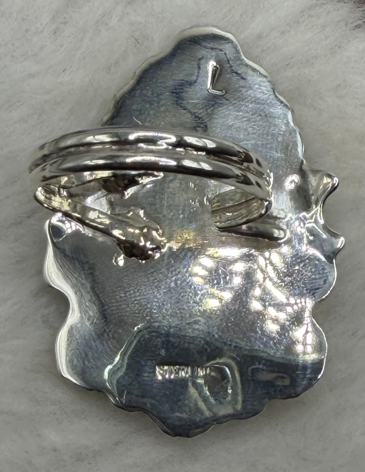 Navajo Handmade Sonoran Gold Adjustable Ring By Laredo Tsosie